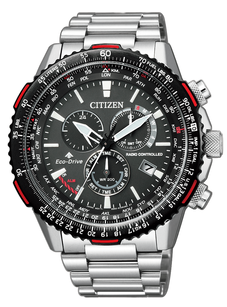 OROLOGIO CITIZEN - CRONO PILOT ACCIAIO Ref. CB5001-57E - CITIZEN