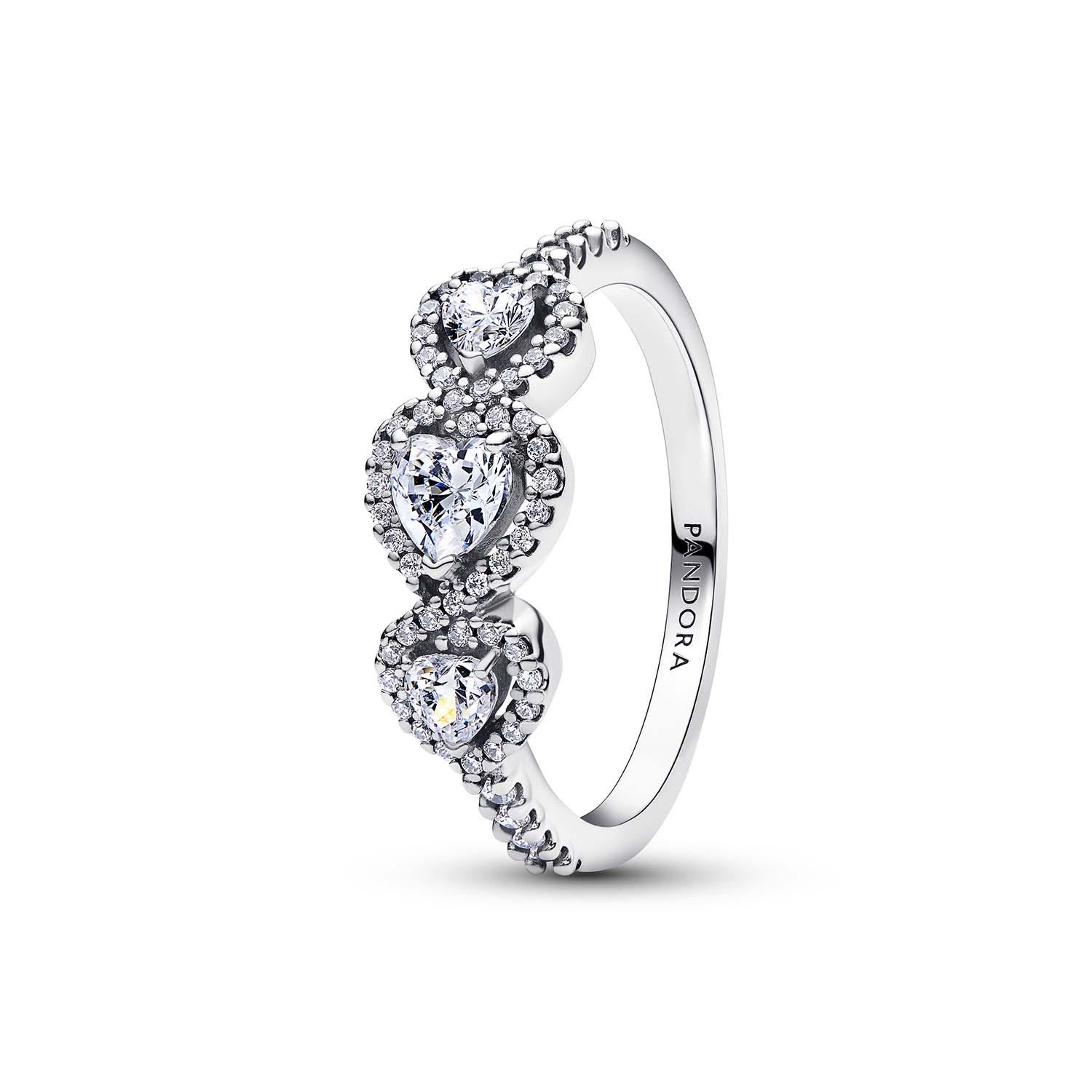 Pandora - Anello Tre Cuori Ref. 194413C01-58 - PANDORA