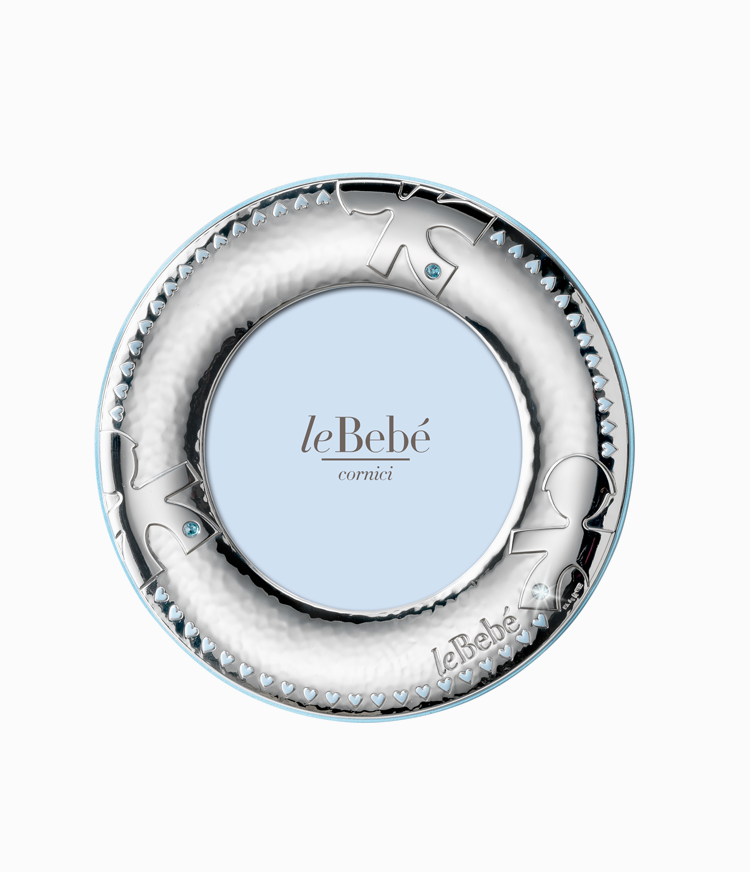PORTAFOTO LEBEBE - Cornice Bimbo tonda in argento Ref. LB 202/10 R  - LEBEBÉ