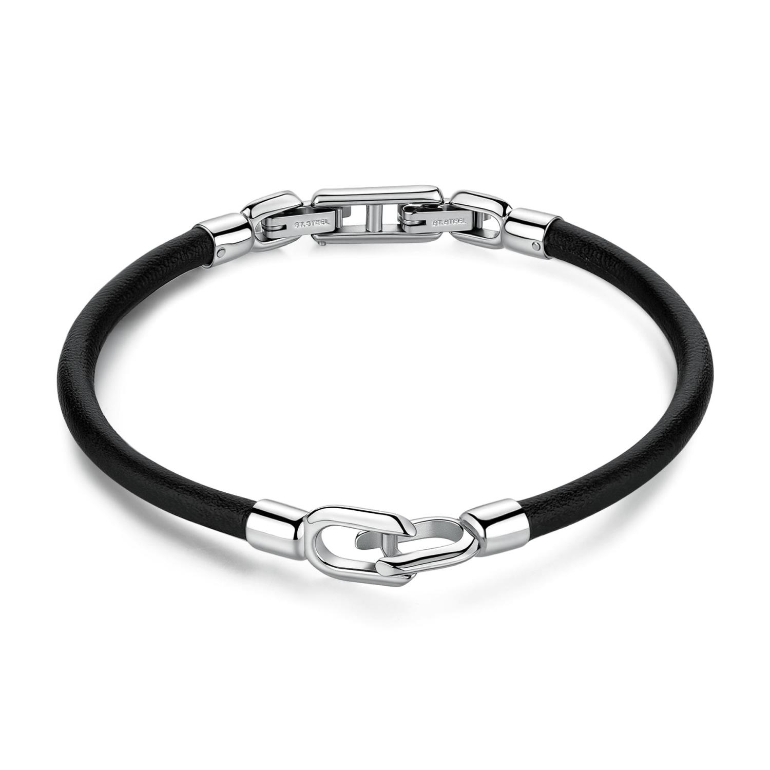 Brosway - Bracciale NEMESI in acciaio 316L, con pelle Ref. BNE11 - BROSWAY