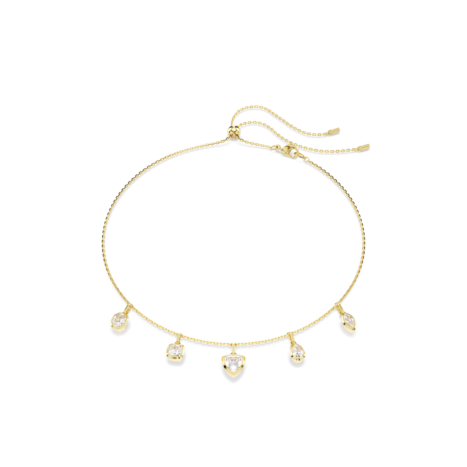 Swarovski - Collana Imber, Taglio misto, Bianca, Placcato color oro Ref. 5705463 - SWAROVSKI