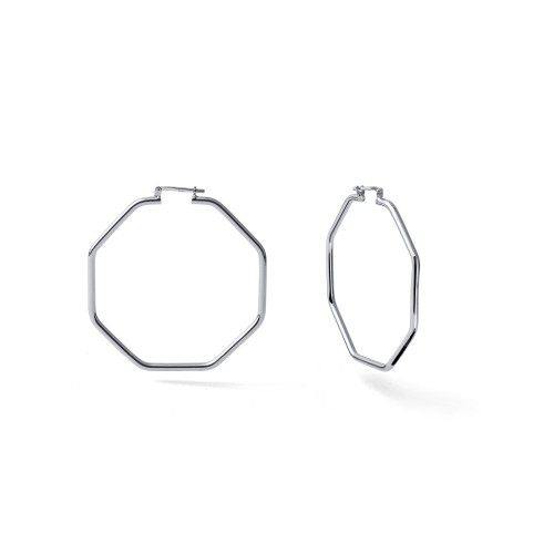 UNOAERRE - Orecchini a cerchio ottagonale in Bronzo Ref. 2755 - UNOAERRE